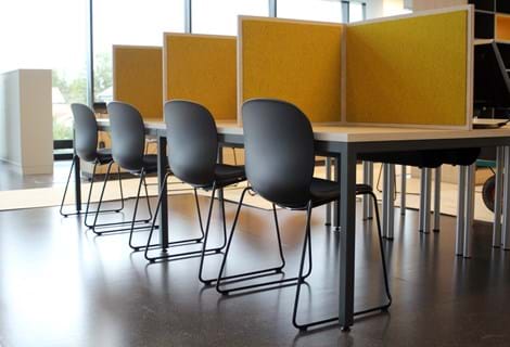 bordskærm opklæbet bordskærm i filt